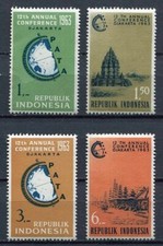 38174) INDONÉSIE 1963 MNH** PATA Congrès 4V