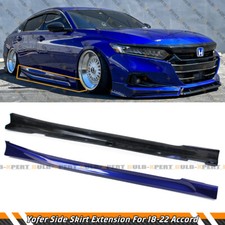 For 18-22 Honda Accord Yofer Still Night Pearl Blue Add-on Side Skirt Extensions For 18-22 Honda Accord Yofer Still Night Pearl Blue Add-on Side Skirt Extensions