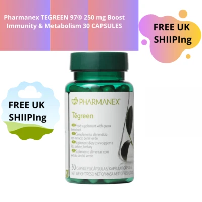 100% Nu Skin Pharmanex TEGREEN 97® 250mg Boost Immunity & Metabolism 30 CAPSULES