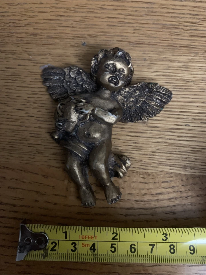 MOLDE DE GOMA DE SILICONA YKM-S3005 ángel/hada que sostiene jarrón resina yeso, hormigón Foto 2 de 2