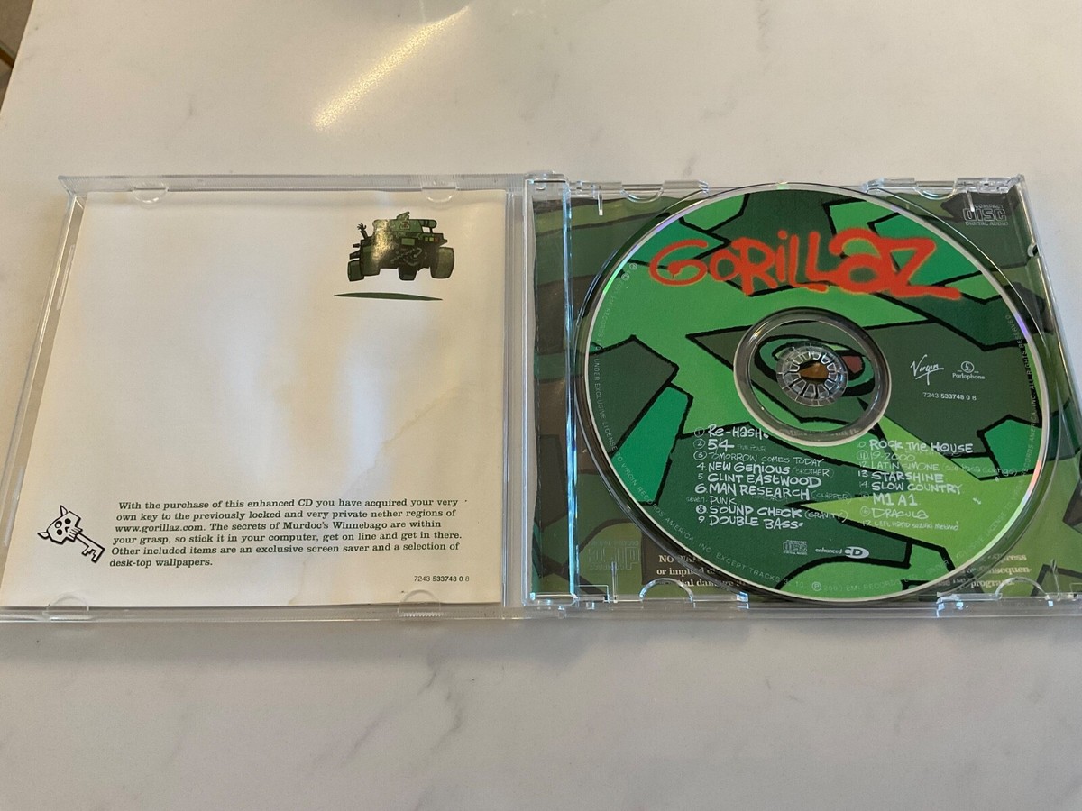 Gorillaz Self Titled Debut Album (CD, 2001 Virgin USA) | eBay