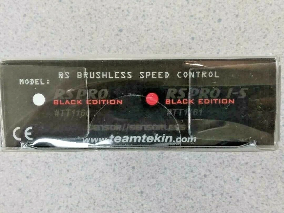 Tekin RS Pro Black Edition BL 1S 1/12 Sensored/Sensorless Brushless ESC TT1161 - Image 2 of 3