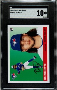 2020 Topps Archives #45 Bo Bichette  RC SGC 10 Gem Mint