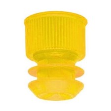 Karter Scientific Test Tube Cap, Flange Type, 12mm, Yellow (1000EA/PK)