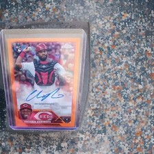 2023 Topps Chrome Chuckie Robinson Rookie RC Auto Orange /25 #RA-CRO