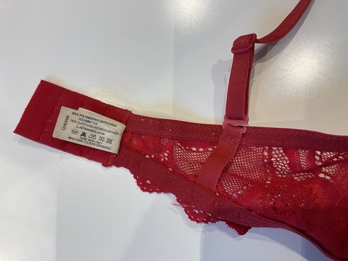 Multiway Bra 32C Red After Eden Underwired Padded Plunge - Picture 10 of 11