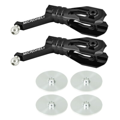 MH Aluminum Main Blade Grip w/ Thrust Bearing (BLACK) - BLADE REVOLUTION 235 CP