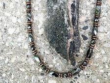 Men  s Women  s 100 COPPER n BLACK Magnetic Hematite BRACELET ANKLET NECKLACE 1Rw