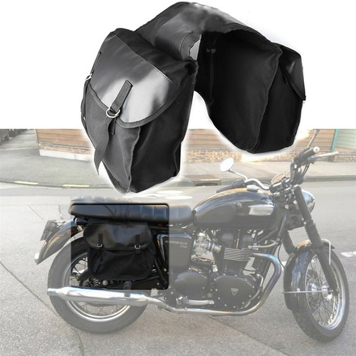 Motorcycle Side Flap Cover Saddle Bag Luggage Storage Pack Tool Large Capacity - Picture 6 of 12