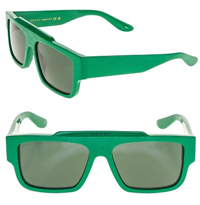 サングラス GUCCI ARMY GREEN ACETATE SUNGLASSES Gucci Sunglasses GG1139S 002 Green Military Green - eye-oo.com