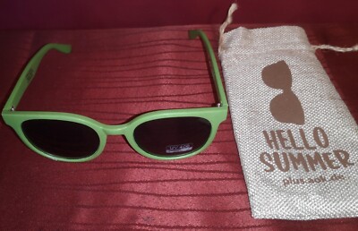 AOK Öko Bio Recycling Plastik Hello Summer Sonnenbrille grün schwarz UV 400 NEU