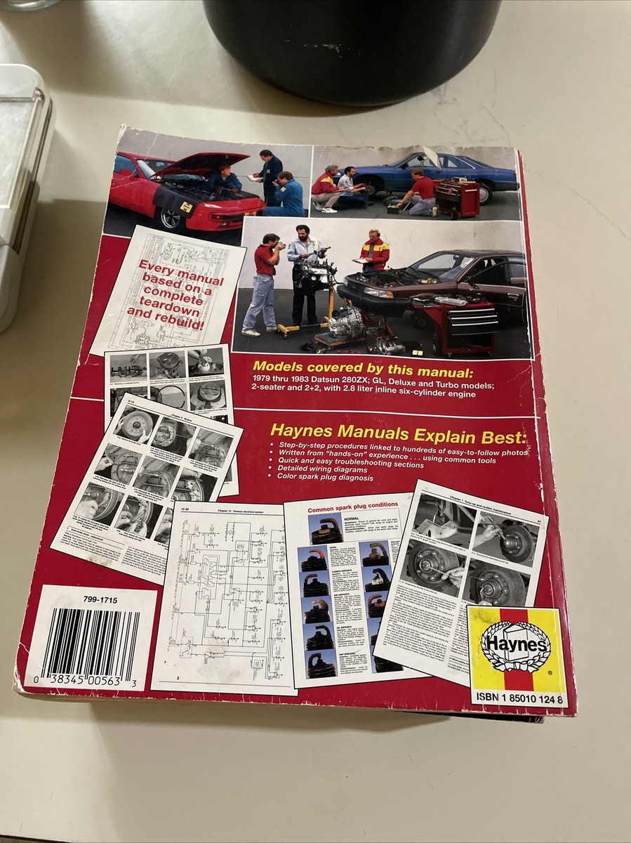 Datsun 280 ZX Haynes Repair Manual (1979 - 1983) All GL, Deluxe