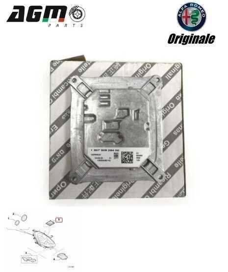 CENTRALINA DRL FARI LED LUCI DIURNE ORIGINALE ALFA ROMEO GIULIETTA 77367886 - Immagine 4 di 4