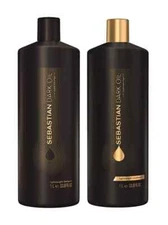Sebastian Dark Oil Lightweight Shampoo & Conditioner 33.8 oz / Liter DUO