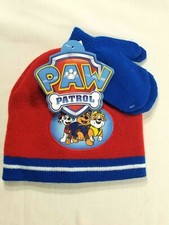 Paw Patrol Hat Mittens Set Size Small For Toddler Marshall Chase Rubble