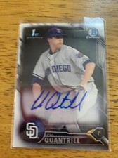 2015 Bowman Chrome, Prospect Auto Cal Quantrill