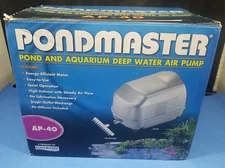 Pondmaster 04540 AP40  Air Pump Pond Aquarium Water Aerator Bubbler Aeration