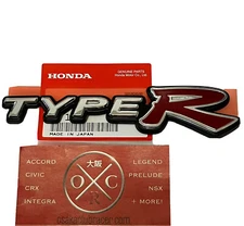 New OEM DC5 Honda Integra Type R Rear Emblem JDM Acura RSX 02-06 03 04 05 Genuin