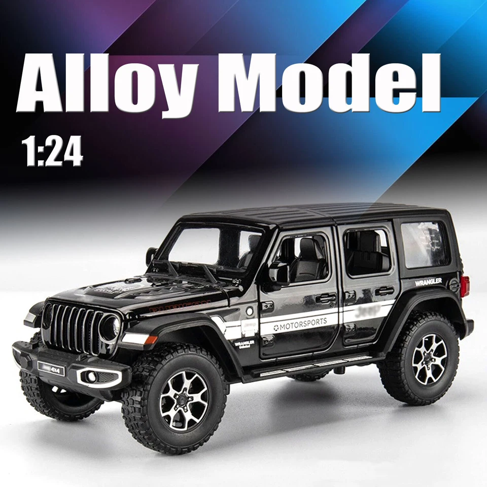 New Jeep Wrangler JL Alloy Car Model Diecasts Metal Vehicles Toy Kid Gift - Image 2 of 4