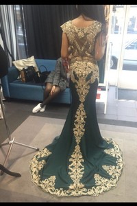 Formal Prom Debs Dark Green Dress Size 6 | eBay