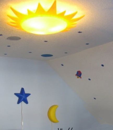 IKEA Smila SOL Sun Ceiling Wall Light Fixture Vintage Kids Play Room Decor EUC - Picture 19 of 23