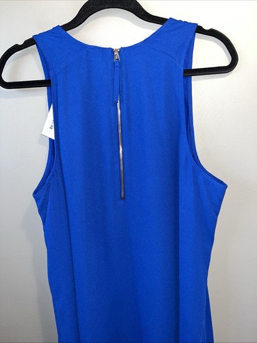 Apt. 9 Embroidered High-Neck Shift Dress Womens XL Blue Sleeveless New with tag - Picture 15 of 24