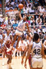 Playoffs North Carolina Kenny Smith In Action Basketball 1984 Old Photo