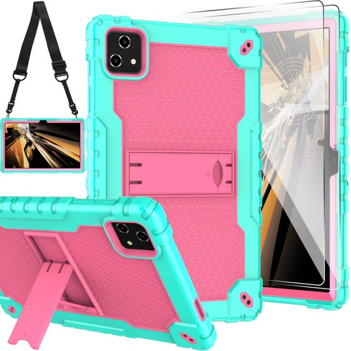 For T-Mobile Revvl Tab 5G Heavy Duty Case Built Strap Kickstand,Screen Protector - Picture 45 of 45