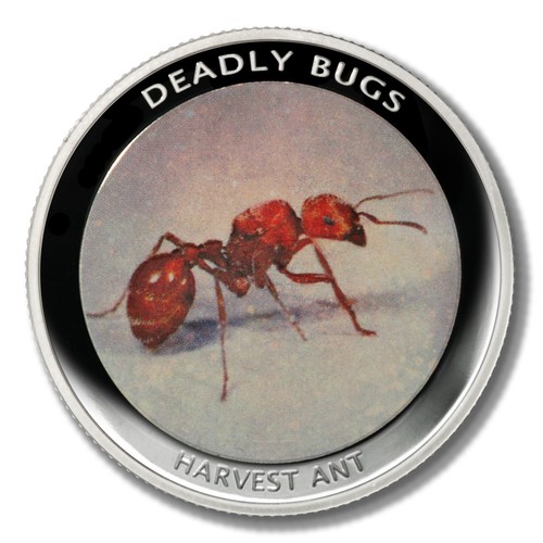 zambia deadly insects red harvester ant 1000 kwacha 2010 proof