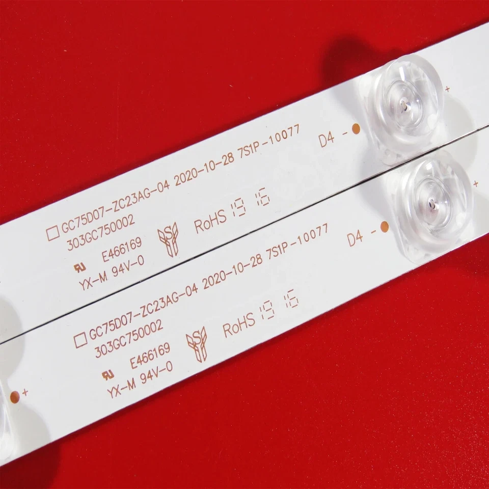 LED strips(12) For 75UD6200 L75M5-4S 75PFL5604/F7 GC75D07-ZC23AG-04 303HX750011 - Image 4 of 4