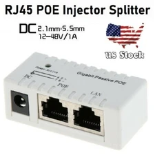 POE Injector Passive for IP Camera VoIP Phone Netwrok AP Device 12V - 48V lot