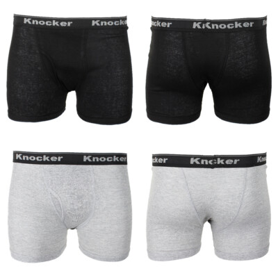 Klopfer Herren 2 Packung Baumwolle Elasthan Boxer Shorts