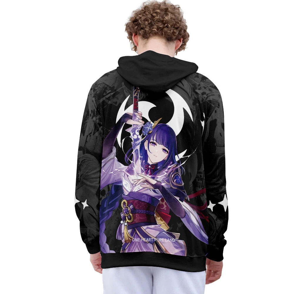 VETEMENTS Felpa con cappuccio Genshin Impact Game manga pullover cappotto pulli con cappuccio