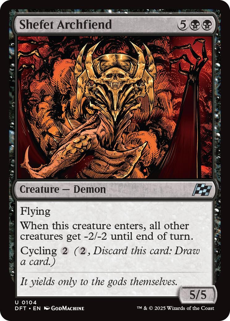Shefet Archfiend - [DFT - 104] - NM - MTG - Aetherdrift
