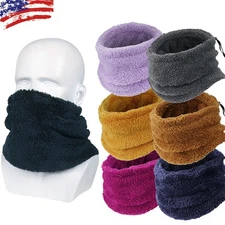 Winter Windproof Fleece Neck Warmer Gaiter Ski Face Mask Scarf for Cold Weather