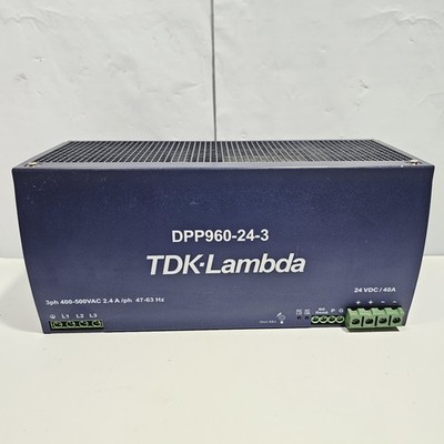 TDK-Lambda DPP960-24-3 Power Supply 3-Phase 400-500VAC to 24VDC 40A 960W