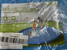 Splash Pad for Kids and Dogs, 118'' Super Large Anti-Slip Splash Sprinkler Pad