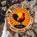 1pc Sun Records Company Vintage Tin Metal Signs - 8 Inch Retro Music Wall Art wi
