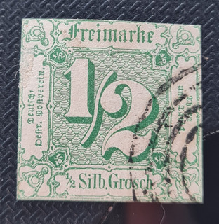 Schöne uralte Klassik Briefmarke weltweit aus Thurn und Taxis Altdeutschland