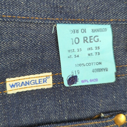 Vintage 70s Wrangler Jeans Boys 10 Blue Bootcut No Fault Denim USA 1970s 7KLM619 - Picture 4 of 18
