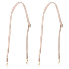 2 Pcs 51 Inch Leather Purse Handle Strap  Adjustable Length Strap Pink