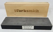 Worksmith DMT 9" Diamond Sharpening System Wood Box Stone Scissors