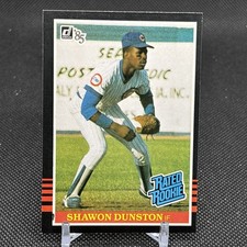 Donruss 1985 Rated Rookie Shawon Dunston #39 Chicago Cubs MLB Baseball Card. rookie card picture