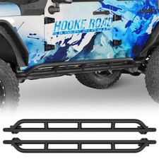 Pair Rocker Slider Nerf Bar Side Step Rock Crawler For 07-18 Jeep Wrangler Jk