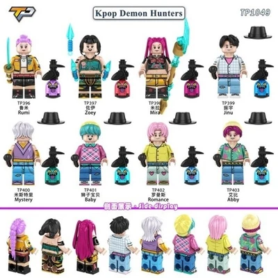 Lego Final Kpop Personalizado Cazadores de Demonios Anime Película Superhéroe 8 X Mini Figuras Juguete