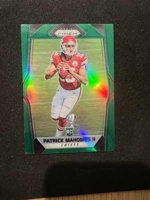 2017 Prizm Patrick Mahomes II RC Green Rookie #269 Chiefs
