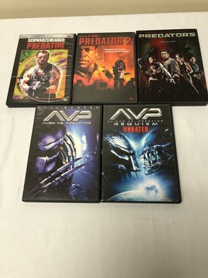 Predator 1 & 2-Predators-Alien vs Predator & Aliens vs. Predator Requiem
