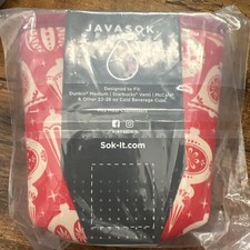 Java Sok Iced Coffee Soda Insulated Neoprene Cup Sleeve Teacher Gift Xmas Medium