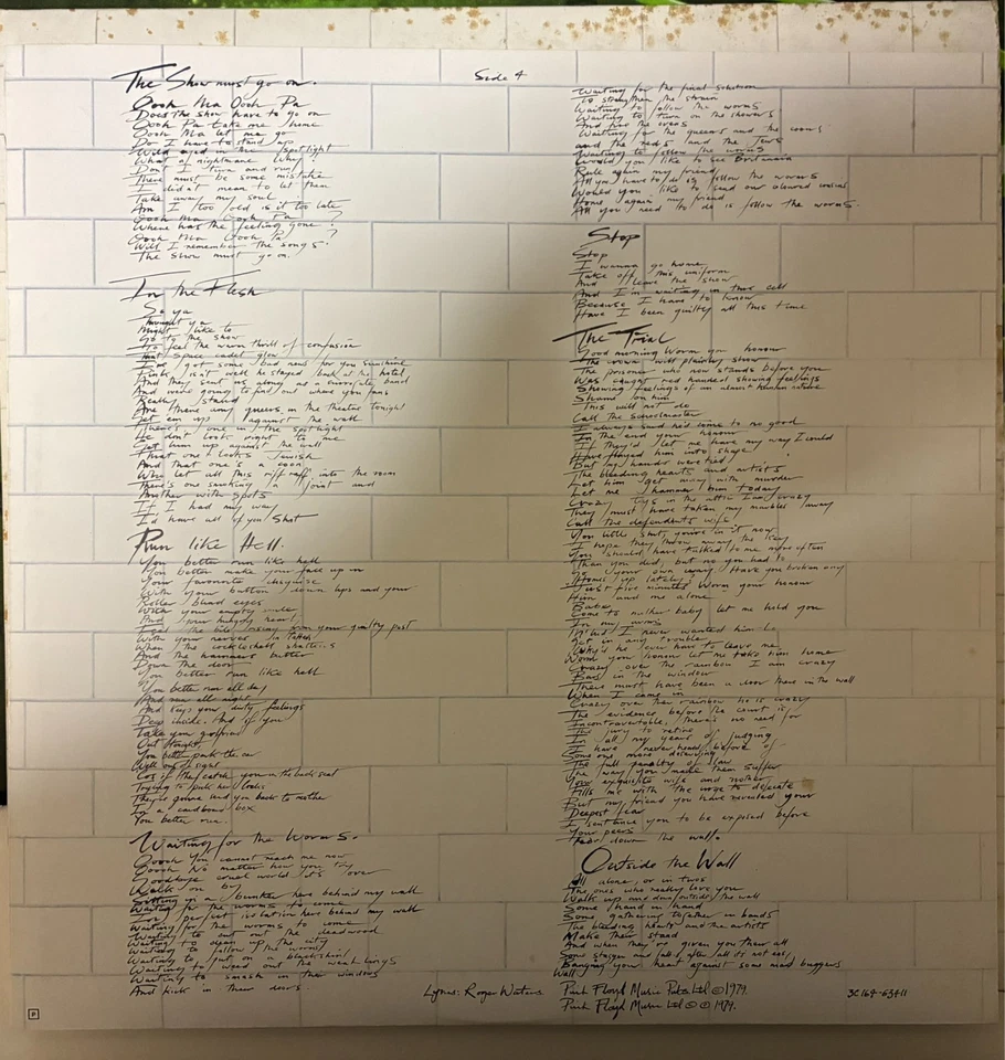Pink Floyd The Wall · Multilp · 1979, foto 4 di 5