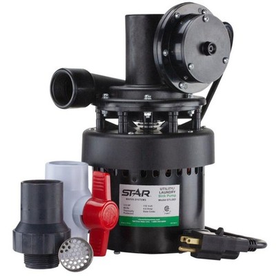 STAR WATER SYSTEMS - Star Water Systems 1/3 HP 1320 gph Thermoplastic Diaphragm